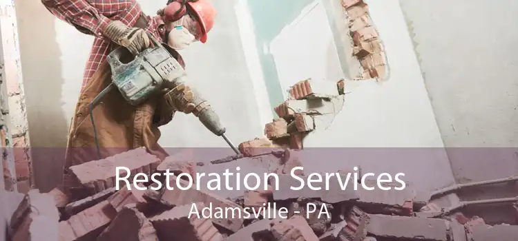 Restoration Services Adamsville - PA